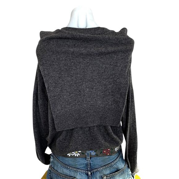 NAADAM Oversize Brown Sweater LARGE Business Casual  Cashmere Wool Designer $325 - Picture 9 of 12